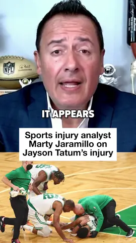 Jayson Tatum was helped off the court in the final minutes of Game 4