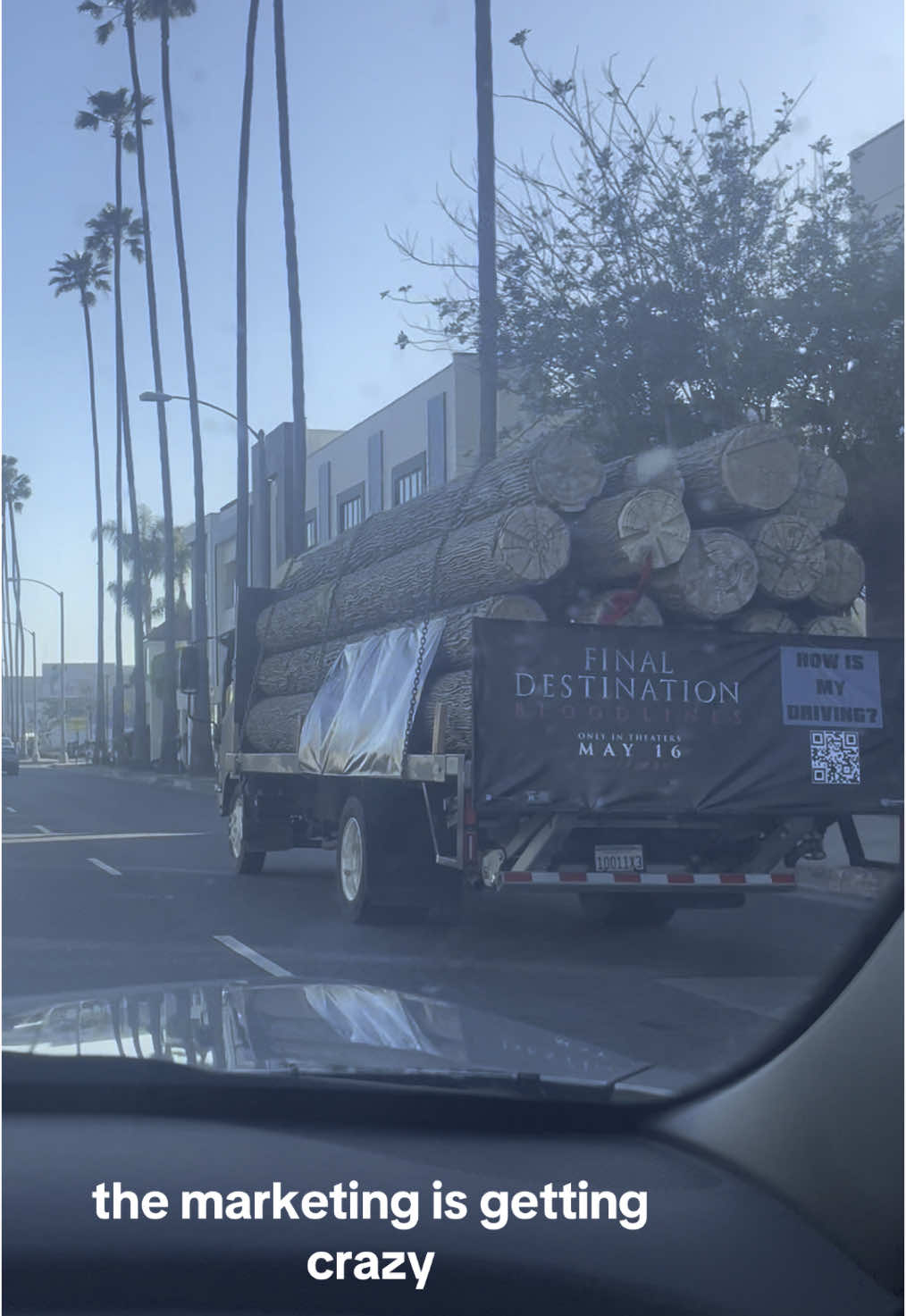 This is getting out of hand #finaldestination #truck #woods #ads #finaldestinationbloodlines #finaldestination6 