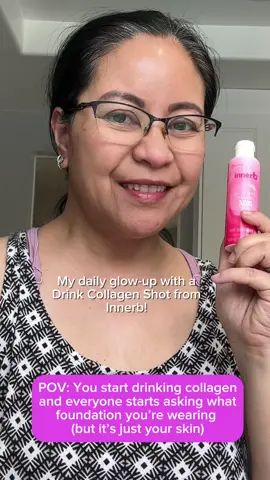 Glow up from the inside out! @Bloomkare @Bloomkare Global @Bloomkare Prize HQ  I've been sipping on the Innerb Collagen Shot-and wow, my skin is loving it! Packed with marine collagen + hyaluronic acid, it's my new go-to beauty boost in a bottle. No fishy taste, just skin-plumping goodness in every shot. Want that dewy, radiant look? This might be your new secret weapon. Have you tried collagen drinks before? Let me know! #Bloomkare #BloomkareGiveaway #BloomkareCreators #Innerb #LiquidCollagen #CollagenShot #GlowShotCollagen #collagenloss #collagenrecommendation #collagenthatworks