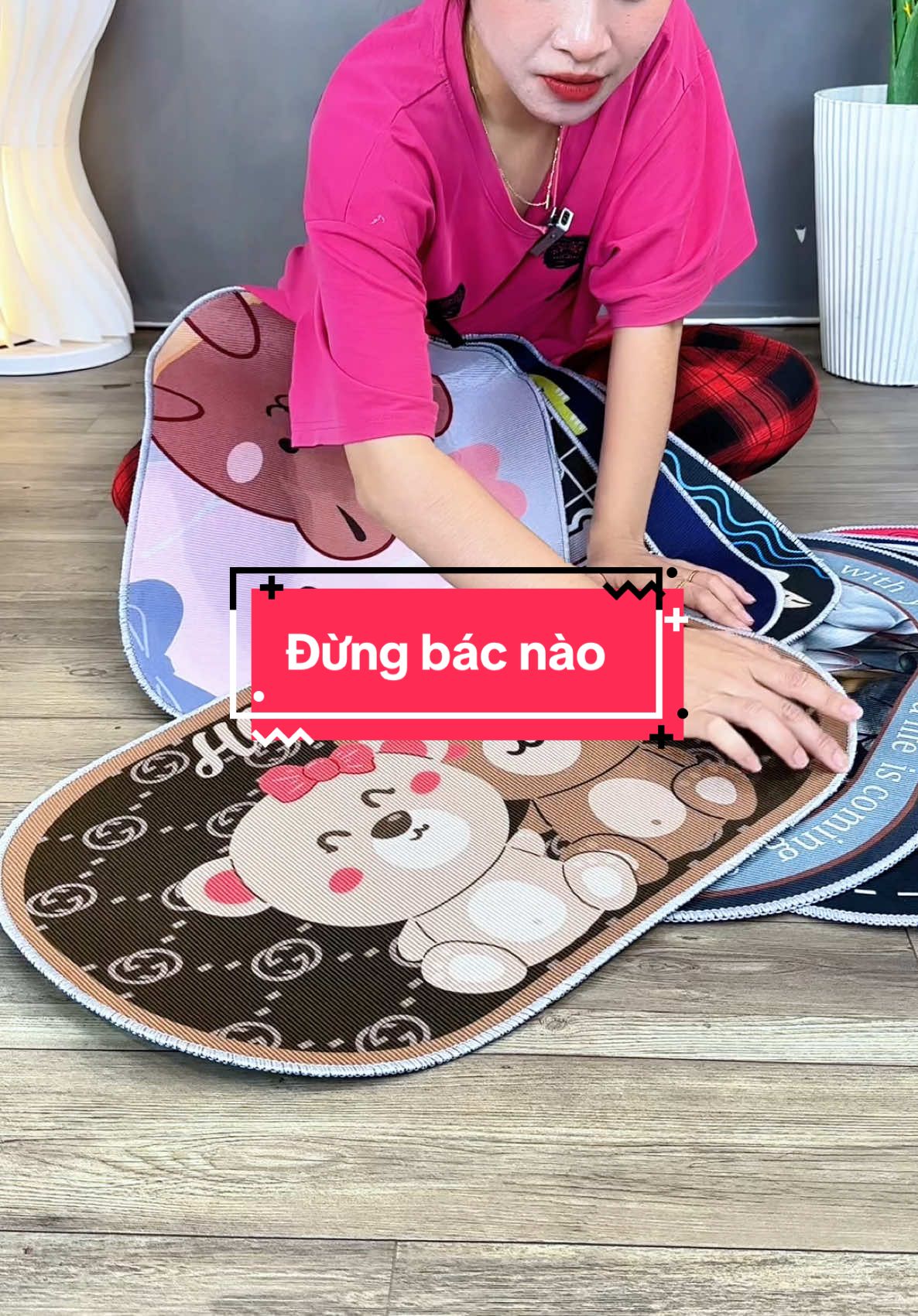 Đừng bác nào…Combo 5 Thảm Lau Chân 3D Hoạ T #thamtraisan #thamtraisangiare #combothamtraisan #dogiadung #xuhuong #trending 
