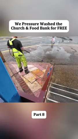 We Pressure Washed the Church & Food Bank for FREE#cleaning #asmr #pressure 