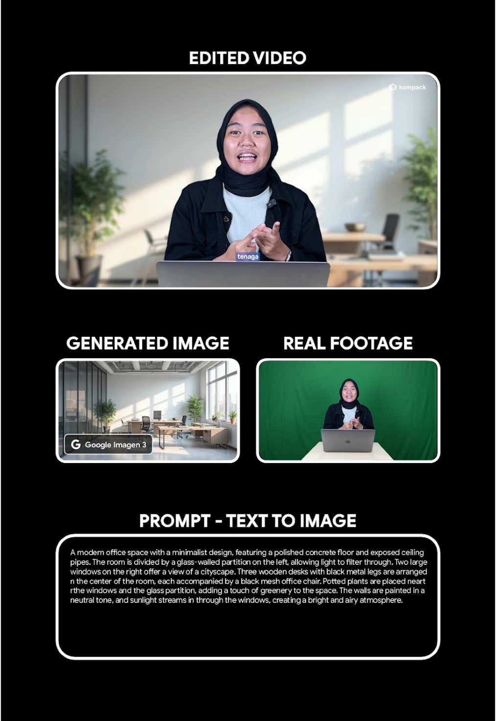 Video 50% monolog & 50% pakai footage dari AI, untuk memvisualisasikan pesan dan mempresentasikan sebuah value dari Kompack. Footage video dari AI Google Veo 2 sangat membantu produksi video campaign untuk organik maupun Ads. buat kamu yang mau belajar membuat footage video untuk keperluan seperti di video konten ini, aku udah rangkum step by step nya buat pandu kamu menghasilkan footage video AI dengan look yang lebih profesional. Komen 