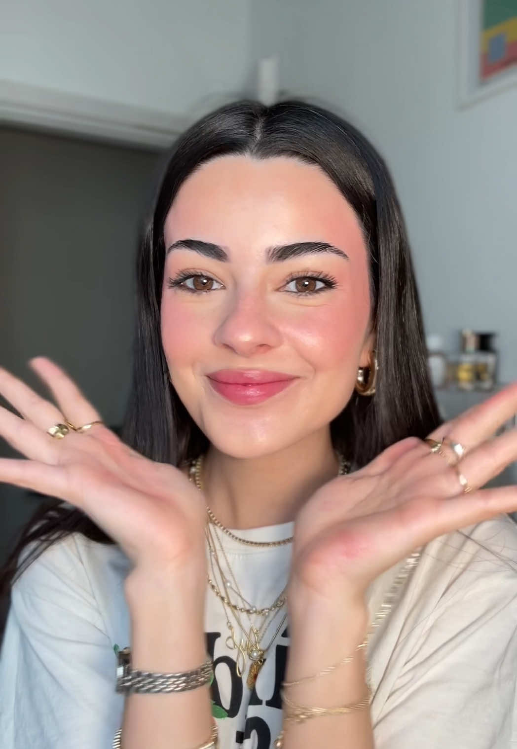 Bu ışıltı, bu pigmentasyon😮‍💨 @L’Oréal Paris Lumi Blush likit allıkları beraber deniyoruuz ❤#lorealparismakeup #isbirligi