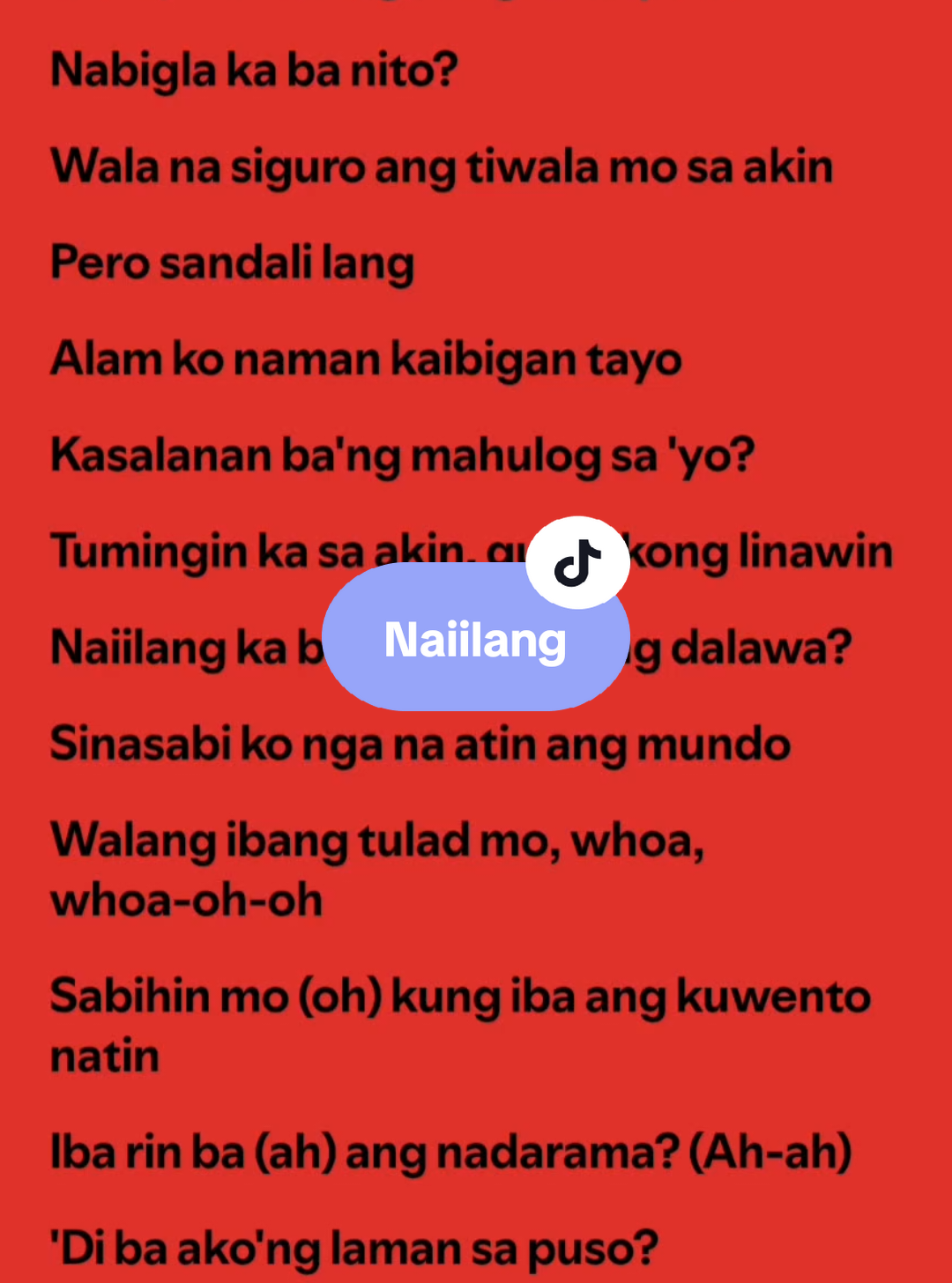 Naiilang🎶 by: Le John #naiilang #lyrics #spotify #kantakamuna🎤🎶 #oooooomerr_ #fyp 