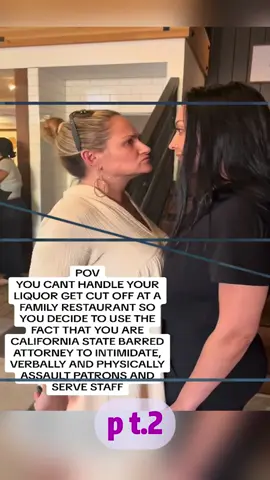 Thank you to the boys in Blue who handled this abusive #karen  My biggest pet peeve on this planet are those who abuse Serve staff. Another one is people who try to be verbally and physically abusive when they are wrong. She did it all and enough was enough. I wasnt going to allow someone to be bullied or hurt and stand by. The patrons didnt deserve it and neither did the staff. Theyre not your slaves, doormats or less than all because you think youre some special elitist lawyer. Get yourself together. If #california state #lawyers are acting this way the #bar needs to intervene. Its been brought to our attention she uses her “attorney” status for more than just this type of bullying. What an Unacceptable shameful disgrace of behavior from a woman who is supposed to be a professional to uphold the law. Let this be a reminder to stick up for the people who serve us. Most are underpaid, over worked and theyre struggling to make it in this bs economy. They dont deserve abuse on top of that.  #nottoday #karen #standyourground #bully #fyp #california #attorney #law 