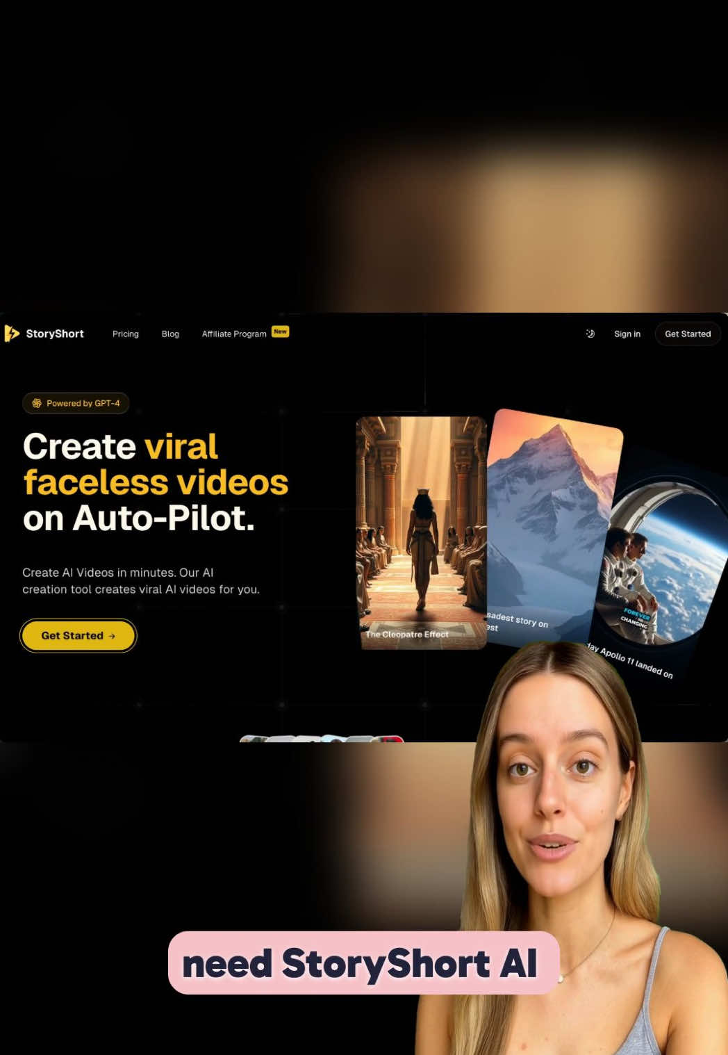 Here are 3 reasons why you need StoryShort.ai for your faceless channel. #facelessvideos 
