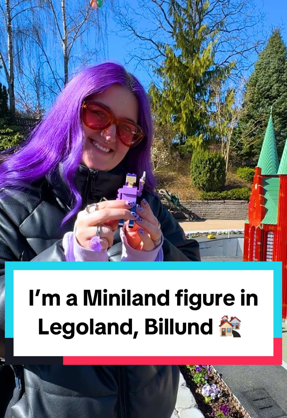 Advertisement @legolandbillund | I took you behind the scenes of how Legoland, Billund’s new Miniland exhibition came together BUT Legoland had a surprise for me!  Watch how I became a permanent resident in their new Aarhus exhibition! And why my hair has been purple for so long 😏 #legoland #legolandbillund #denmark #aarhus 