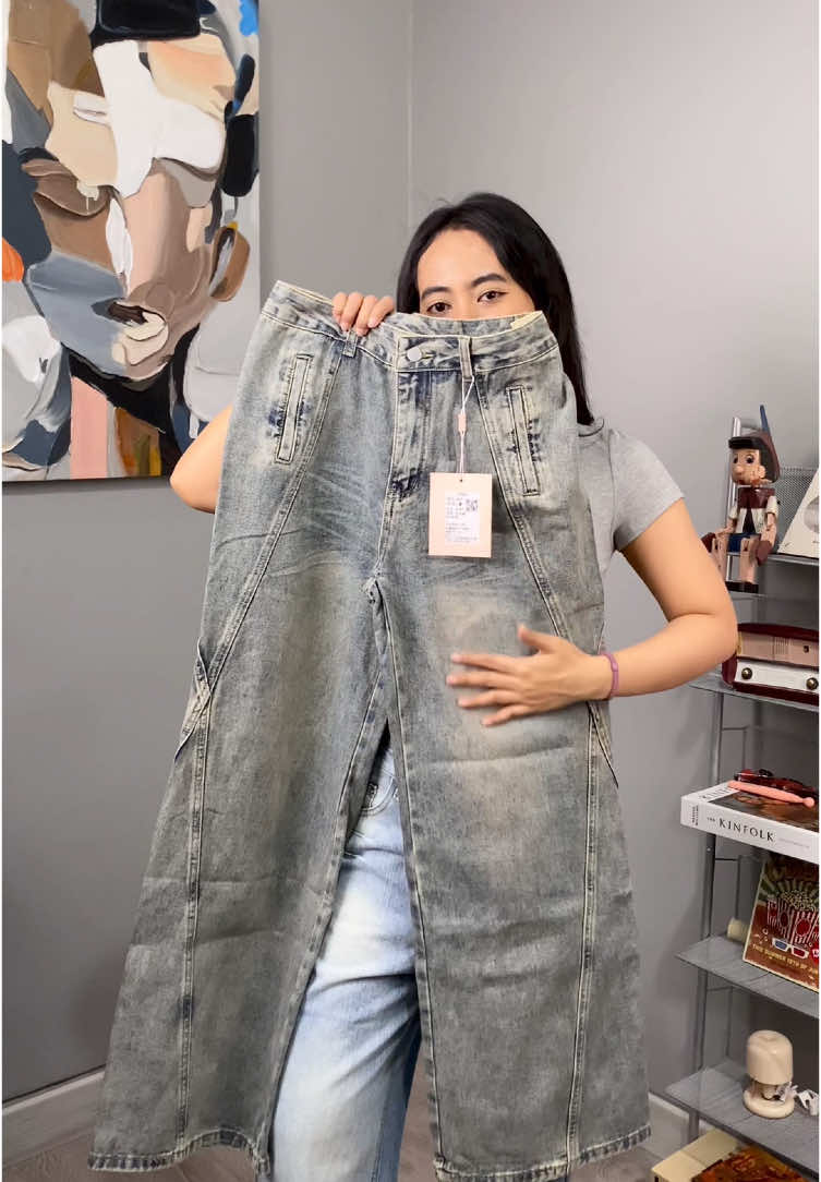 ini jeans keren dan gak pasaran👍🏻 another jeans keren dari lulu jeans #jeans #jeanshighwaist #baggyjeans #rekomendasijeans #jeanswanita 