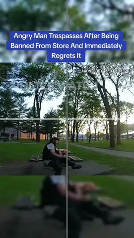 Angry Man Trespasses After Being Banned From Store And Immediately Regrets It #cops #copsoftiktok 