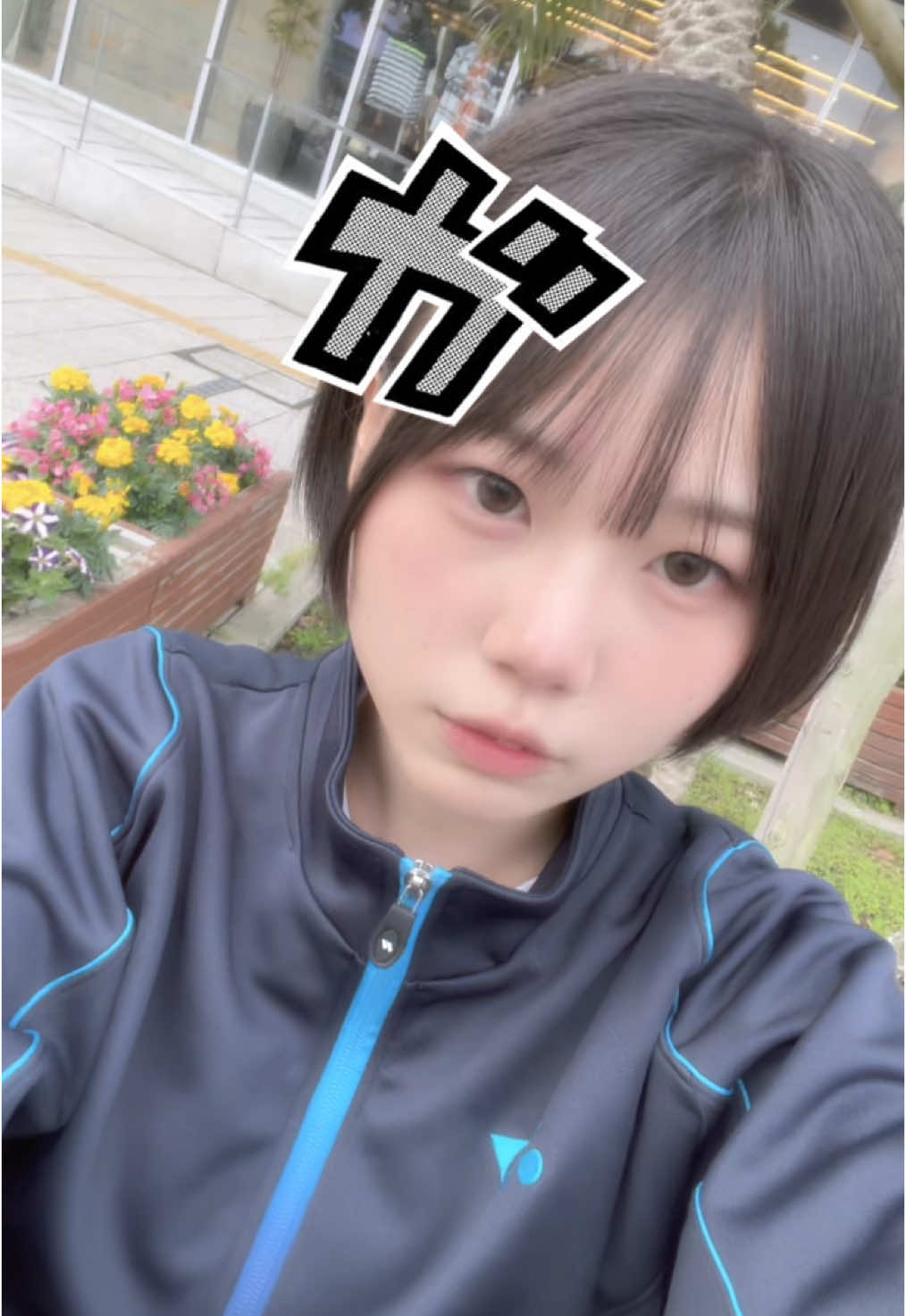 ピンで止めてたせいでハゲてたからスタンプで隠させてください#09 #fjk #ショートヘア #fyp 