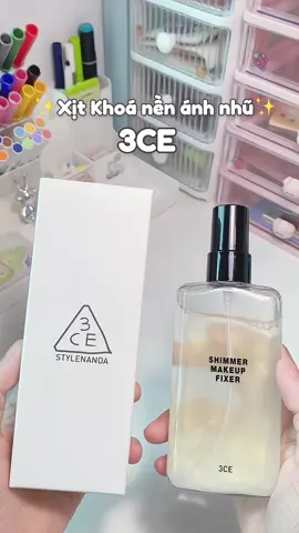 Xịt khoá makeup 3CE🛒✨#review #mypham #3ce #xitkhoamakeup #fyp #viral #xh 