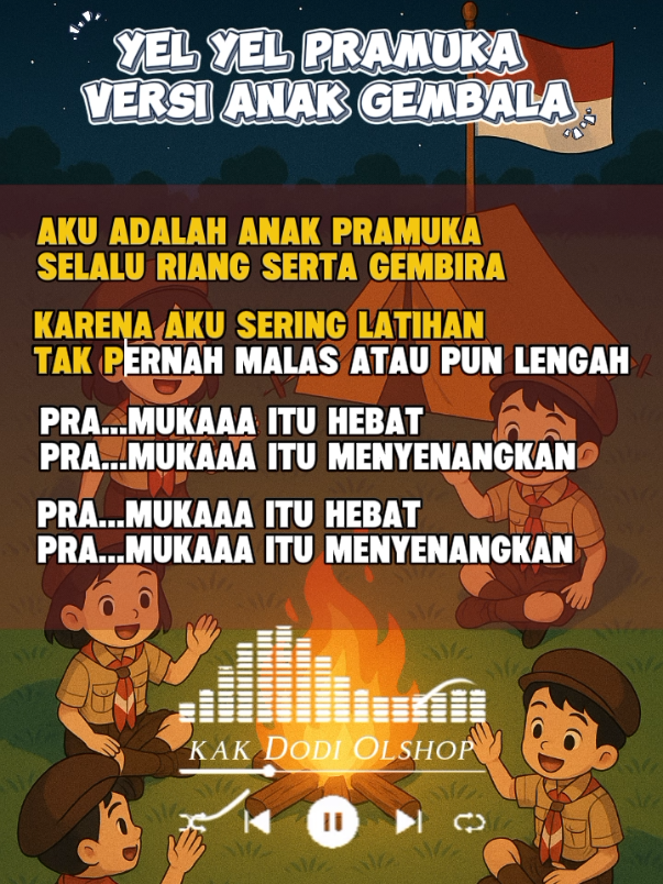yel yel Pramuka versi lagu anak gembala (Serina) yel yel Pramuka simpel, yel yel gampang, yel yel Pramuka penggalang . #yelyel #yelyelpramuka #yelyelpramukapenggalang #pramuka #yelyelkeren #pramukayelyel 