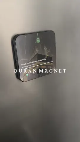 Such an innovative idea! This would make the perfect Eid gift🎁 They have different Surah magnets to choose from (link above) and it's currently on sale✨ #quranmagnet #eidgiftideas #eidgift #islamicreminder #flashsale #tiktokmademebuyit #fypviralシ 