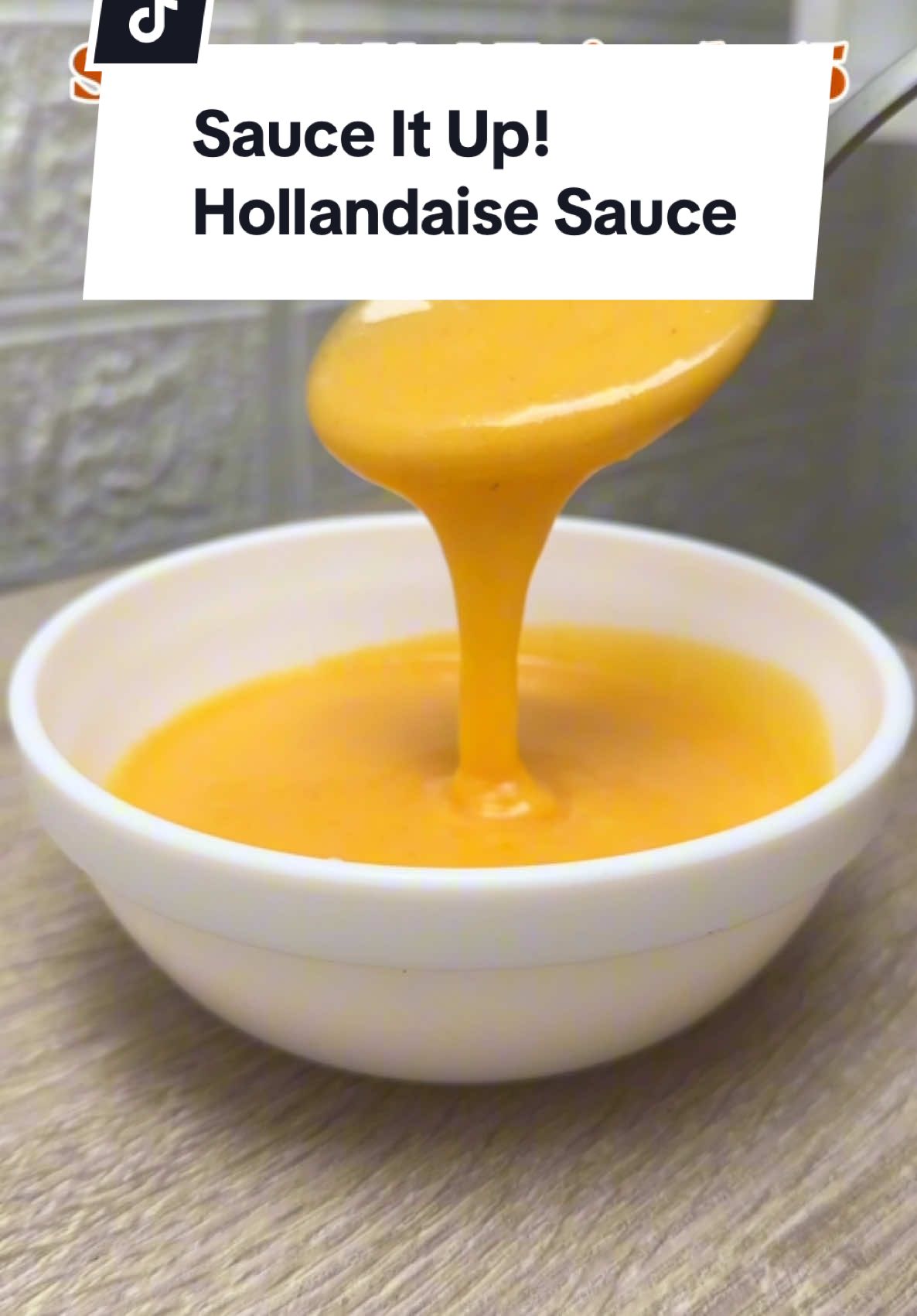 Hollandaise Sauce recipe for those date nights at home ✨ Sauce It Up! Episode 15 - Hollandaise Sauce  INGREDIENTS - 3 Egg Yolks - 150g of Unsalted Butter - 1/2 Tbsp of Vinegar - 1 Tbsp of Water - 1 Tsp of Cayenne Pepper - 1 Tbsp Lemon Juice  - Salt, to taste  Note:  - The color of your Hollandaise Sauce can depend on the color of your egg - This sauce is best used for vegetables, fish, Eggs Benedict, meat, and more  Yield: Good for 2-3 people Shelf Life: 1-2 days in the refrigerator #JuanBigBite #foodieph #sauceitup #saucerecipes #mothersauce #hollandaise #hollandaisesauce #frenchrecipe #saucerecipe #eggsbenedict 