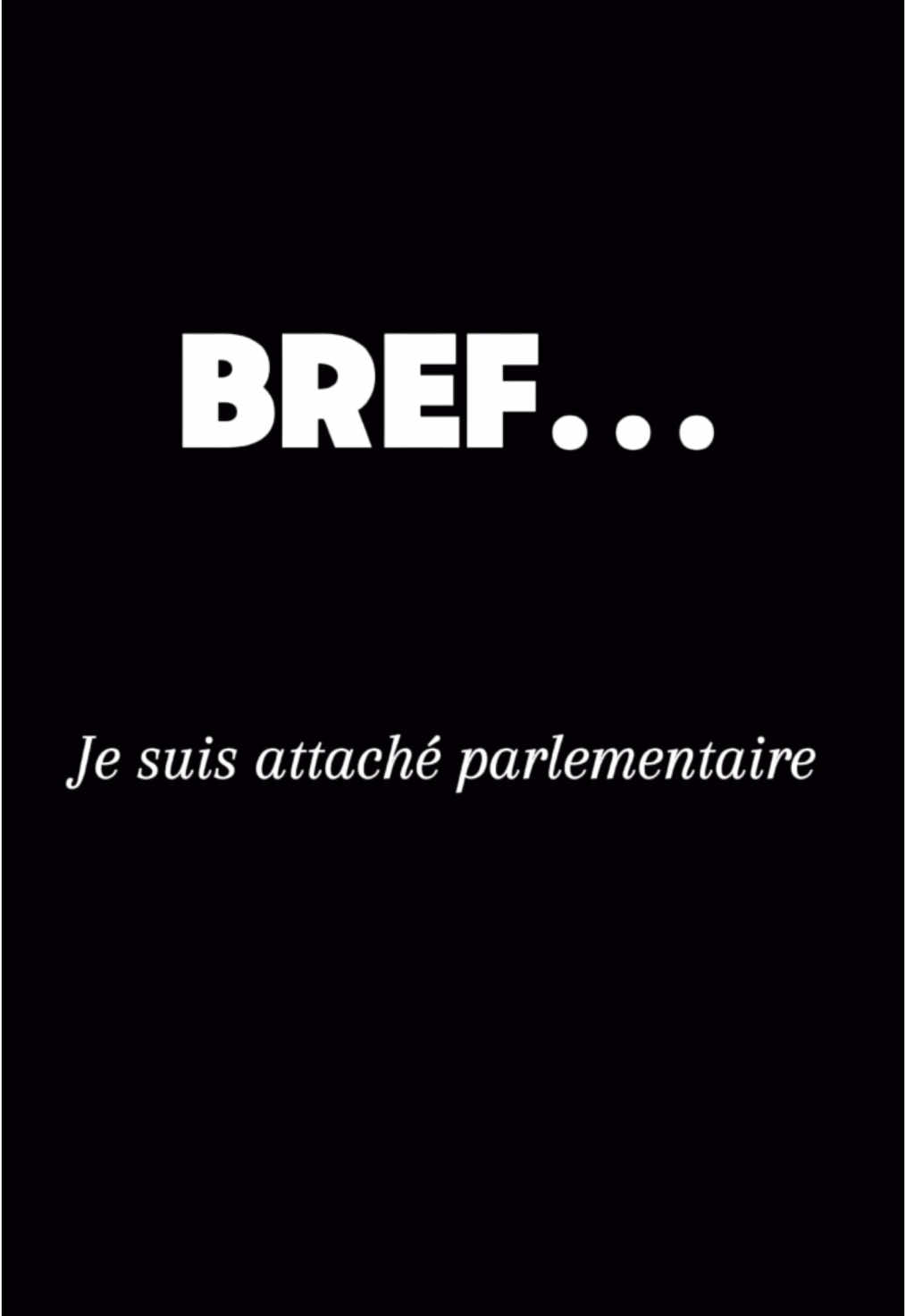 Bref. J’étais éboueur. J’ai fait grève. Aujourd’hui je suis attaché parlementaire. #Bref #Politique #Argenteuil #Greve #pourtoi @Paul Vannier 