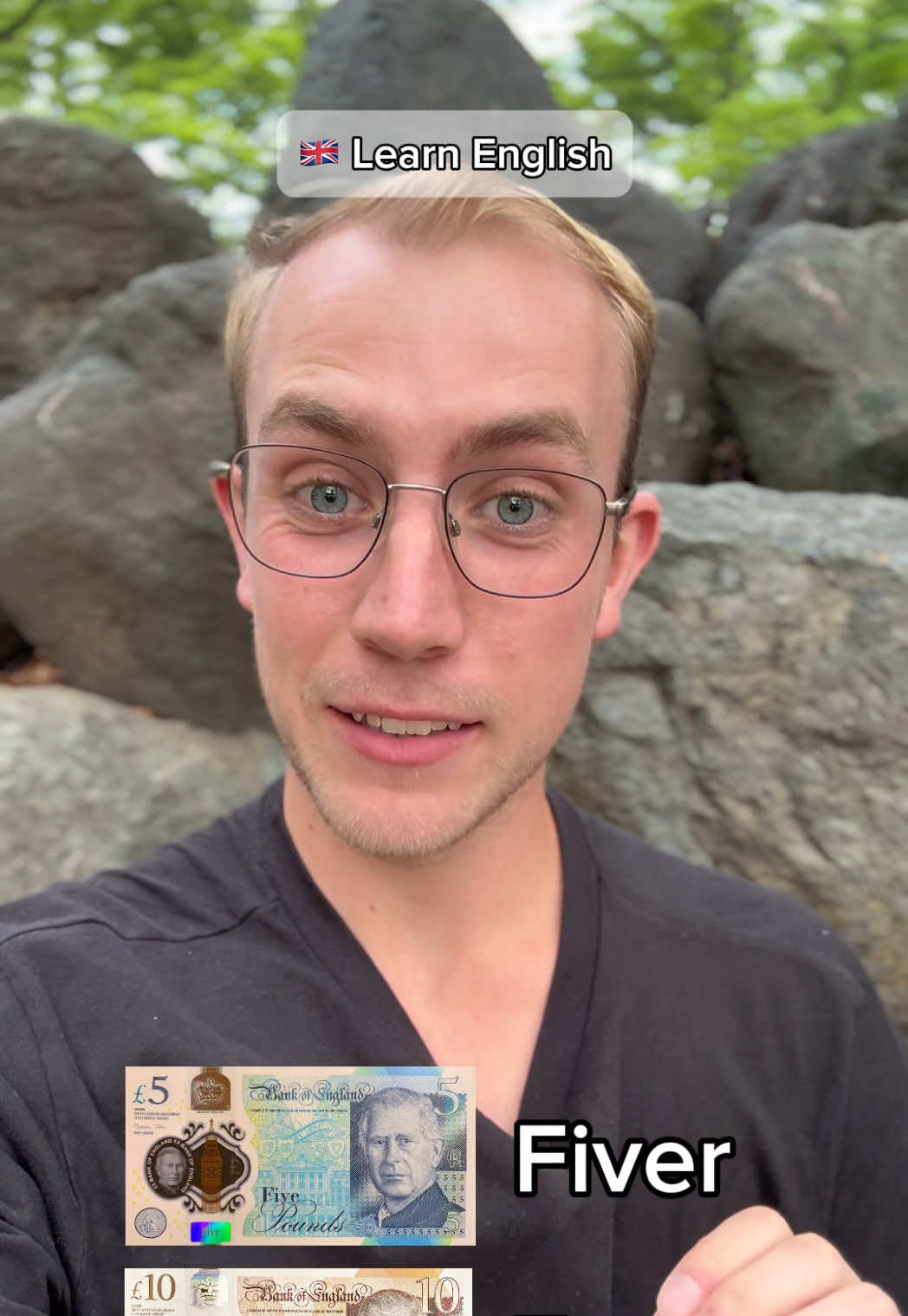 Learn English - British Slang (Money) 🇬🇧 Let’s learn some useful British English slang regarding money! If you’re planning to visit or live in the UK, these words are very useful and you’ll hear them on a daily basis! 💷  ❕Vocabulary: ▫️ Quid = Pound (£) ▫️ Fiver = £5 Note  ▫️ Tenner = £10 Note ▫️ Grand = £1000 ▫️ Mil = £1,000,000 ▫️ Loaded = Rich  ▫️ Skint = Poor/No money  Follow for more English lessons! 🇬🇧📈🤝 #english #learnenglish #englishteacher #vocabulary #pronunciation #speakenglish #englishclass #englishlanguage #ielts #ingles #englishlearning #englishonline #britishenglish #englishslang #英語 #fyp 