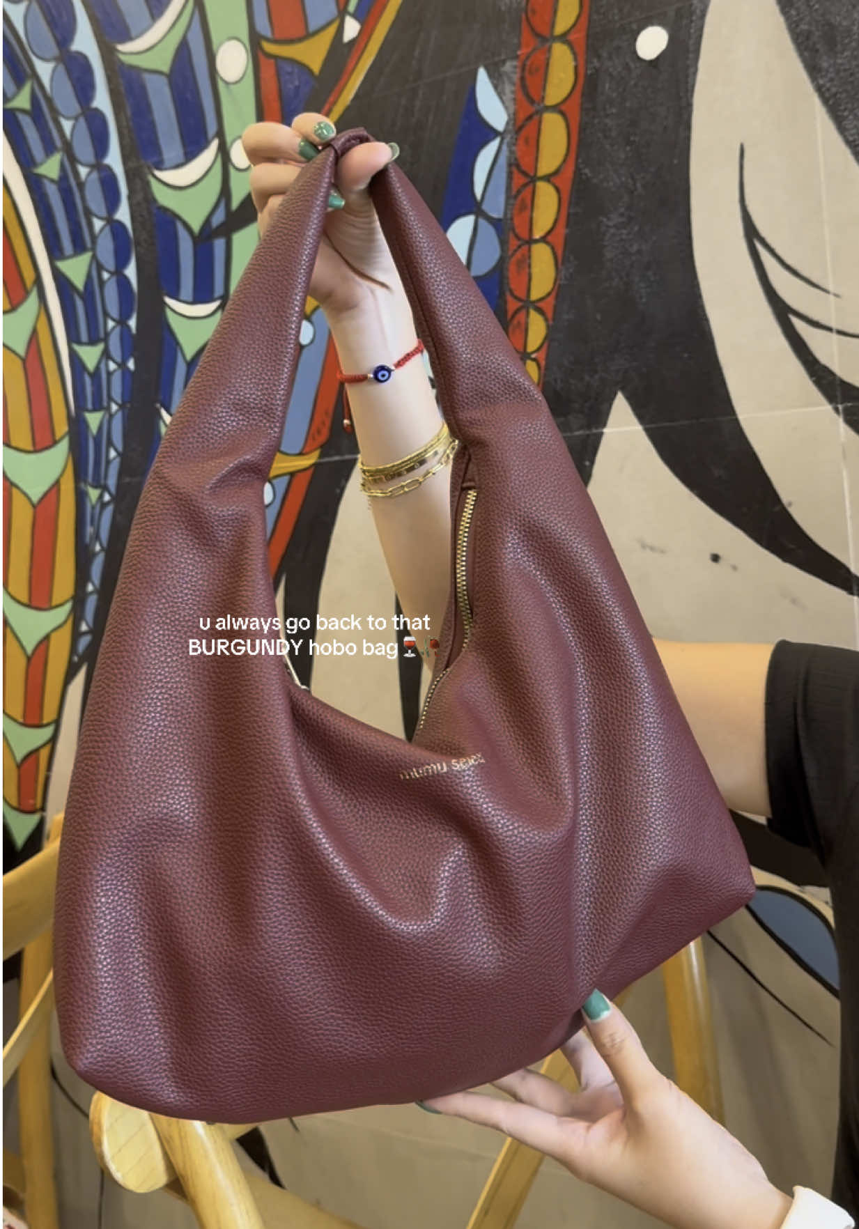 this color is so pretty🍒🍷 #mumuselect #hobobag #fyp #foryou #fypage #tiktokfinds #affordable 