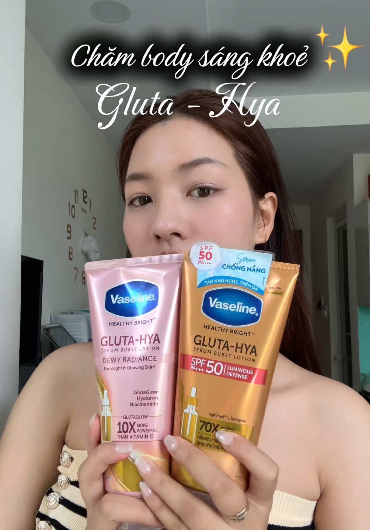 muốn dưỡng da sáng khoẻ thì đừng bỏ qua em dưỡng thể và chống nắng này nha  #duongthe #chongnang #vaseline  #hoptaccungUnilever #lea 