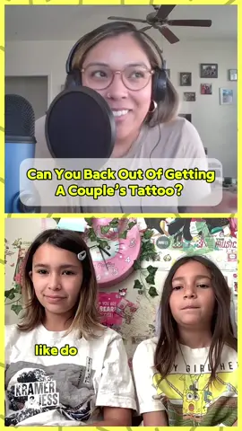 Is @Gerald_GB trying to back out of getting #matchingtattoos with @jessduitt ?? 👀 Her nieces have thoughts… and they’re not holding back 😂 #NiecesKnowBest  @Steve Kramer @ptsddiva 