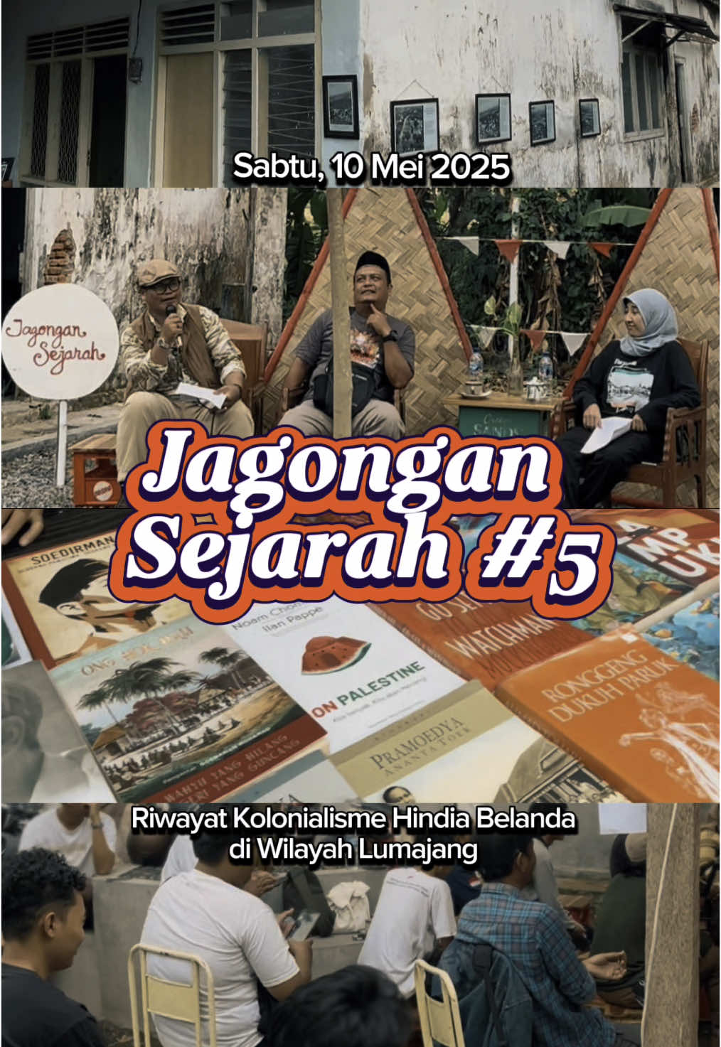 Hallo Sobat Lamanica… Dalam rangka menjadi “kaoem moeda jang tak loepa sedjarah”, dengan bangga kami telah menyelenggarakan kumpulan tipis-tipis bertajuk Jagongan Sejarah #5  Kami ucapkan terimakasih banyak kepada pihak-pihak yang turut mendukung dan memeriahkan kegiatan ini.  Sampai djoempa lagi pada atjara-atjara kami selandjoetnja 🙌🏻 @OEMAH SROEDJI  #jurulamadjang #lamajangtigangjuru #sejarahkolonialisme #lumajang #jawatimur #jagongansejarah #jasmerah 