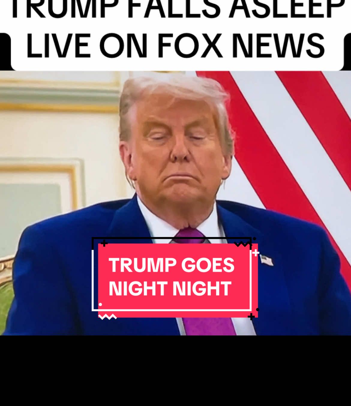 #trump falls asleep during his meeting in #saudiarabia🇸🇦 while the #foxnews cameras were live 😂😂😂 #tariffs #republican #trading #qatar 