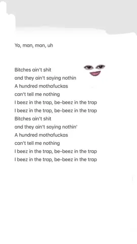 Beez in the trap🤩                                     #nickiminaj #rap #lipsync #viral #fyb #trends #facefeature #lyrics #fybシ #viralvideos #makeface #foreyoupage 