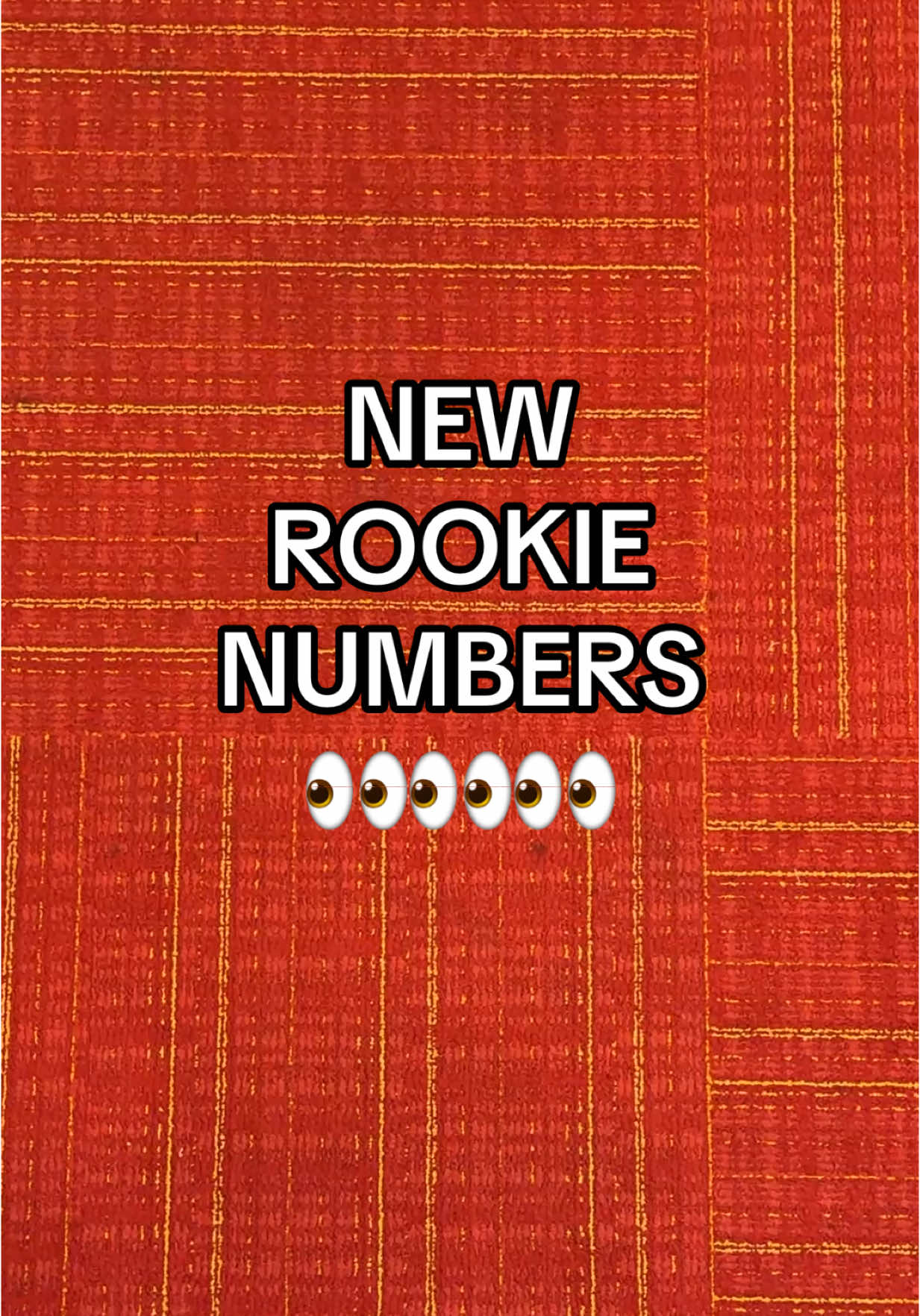Dropping our rookies new numbers… literally. #kansascitychiefs #nfl #numbers #jersey 