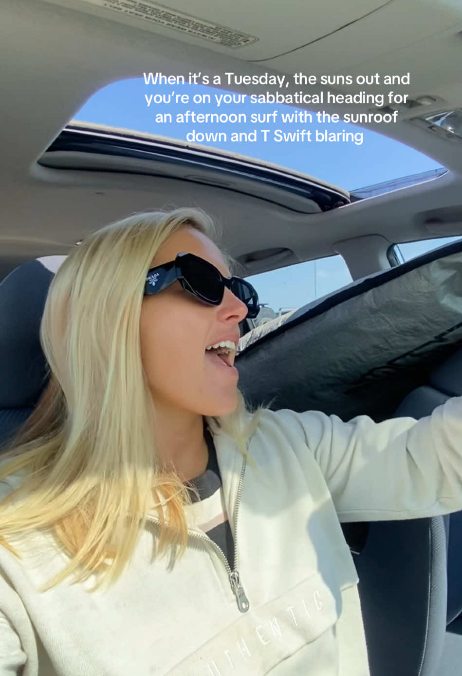 Life is feelin goooood #sabbatical #surf #thewave #taylorswifttok #sparksfly #tswift #worklifebalance #sunshine #fyp #foryou
