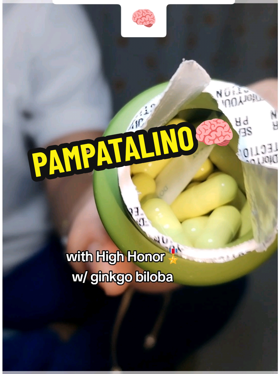 Consistent with high Honor dahil kay ginkgo biloba🧠🎖️ #ginkgobiloba #pampatalino #brainbooster #tiktok 