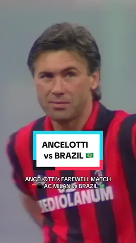 When Ancelotti played against Brazil! ❤️🖤🇧🇷 #acmilan #ancelotti #carloancelotti #brasil #brazil #selecaobrasileira #tiktokcalcio #tiktokfootball #calcio #futebol