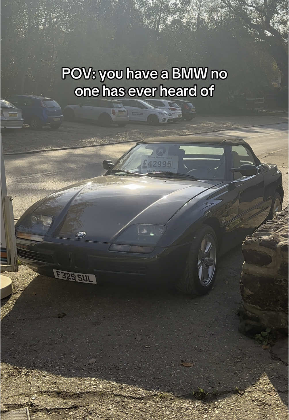 One for the TikTok car people #bmw #bmwrare #bmwz1 #bmwmpower #bmwtiktok 
