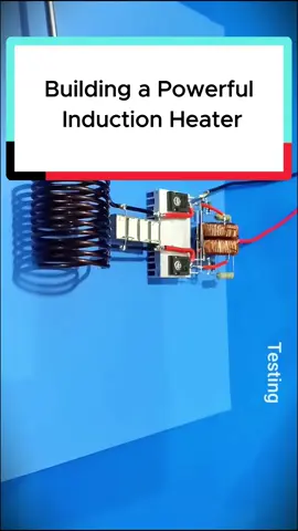 Building a Powerful Induction Heater #diyelectronics #diyprojects #Tech #lifehacks #IC555 #fyp #inverter #Sine