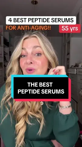 4 best peptide serums for anti-aging…lifting and firming effectiveness #bestskincare #bestskincareproducts #skincarethatworks #peptide #peptideserum @educatedmess @Bloomeffects @In Your Face Skincare @ALLIESOFSKIN 