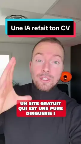 Une IA te fait un CV adapté a chaque offre d’emploi #astuces  #frenchstartupper 