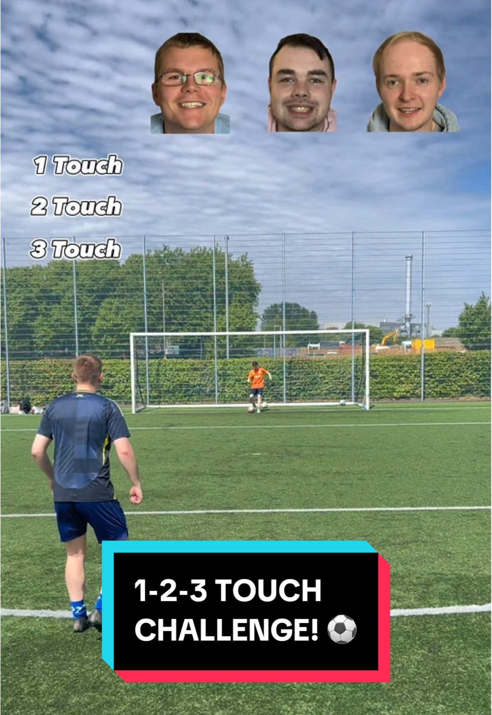1, 2, 3 Touch Challenge! 🔥 #fyp #foryou #viral #trending #football #footballchallenge 