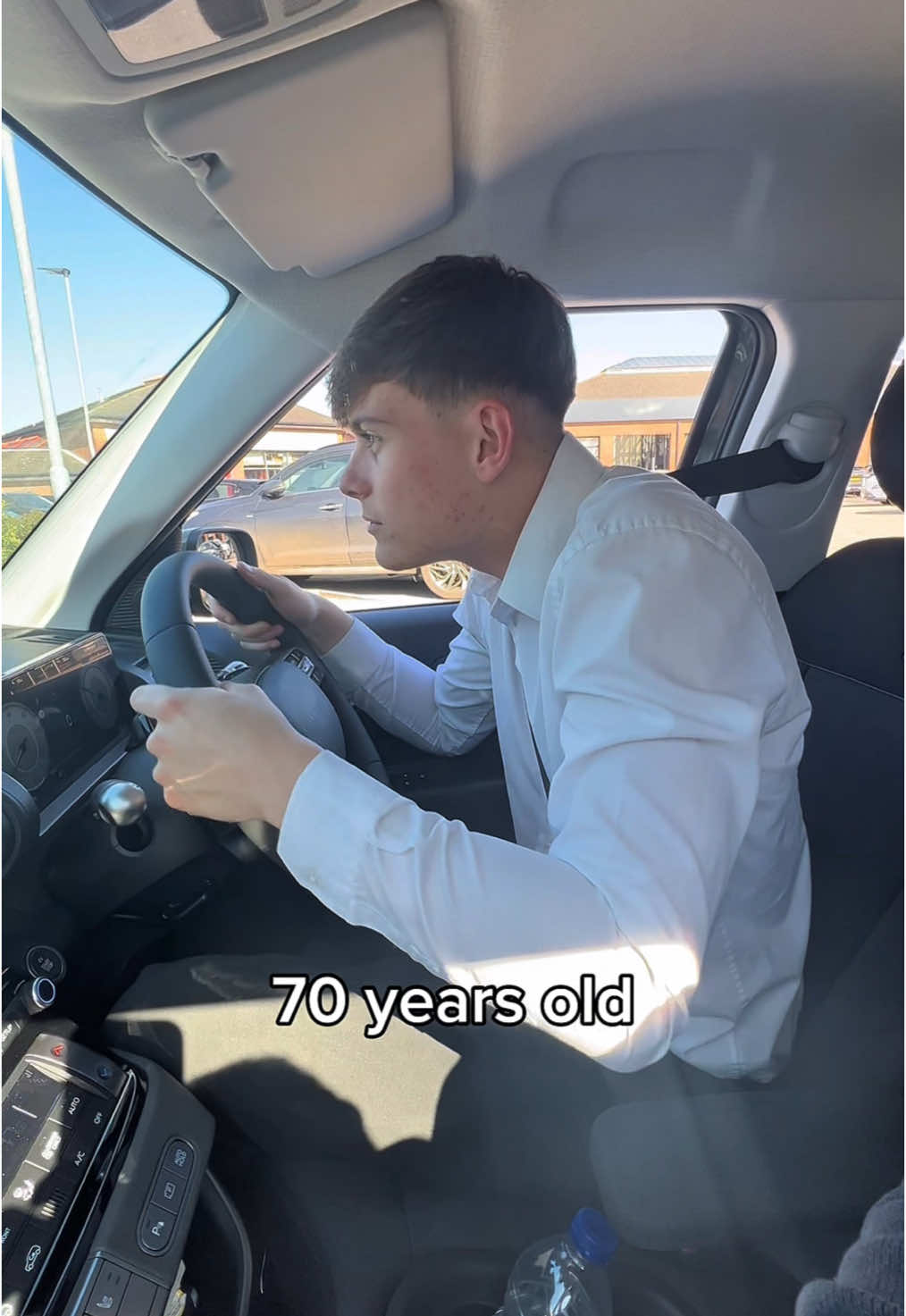 How do people even see that far back?? 😭 #driving #trending #skit #funny #viral 