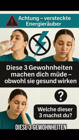 Dein Alltag bestimmt, wie energiegeladen du dich fühlst. Kleine Veränderungen = große Wirkung. Welche Routine gibt dir Power? Schreib’s in die Kommentare! #gesundheit #abnehmen #Lifestyle #mindsetmotivation  #viralvideos #fyp 