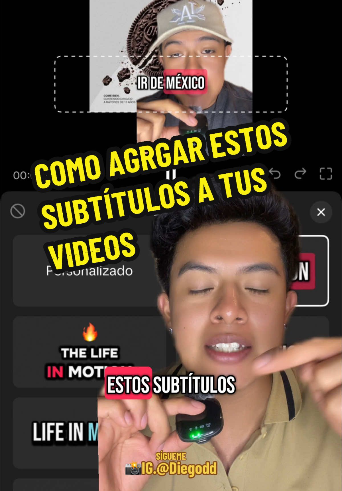 Como poner el subtítulo rojo en los videos de TikTok? 🤔 | te muestro como puedes agregar subtítulos con estilo a tus videos de TikTok | #diegodd 