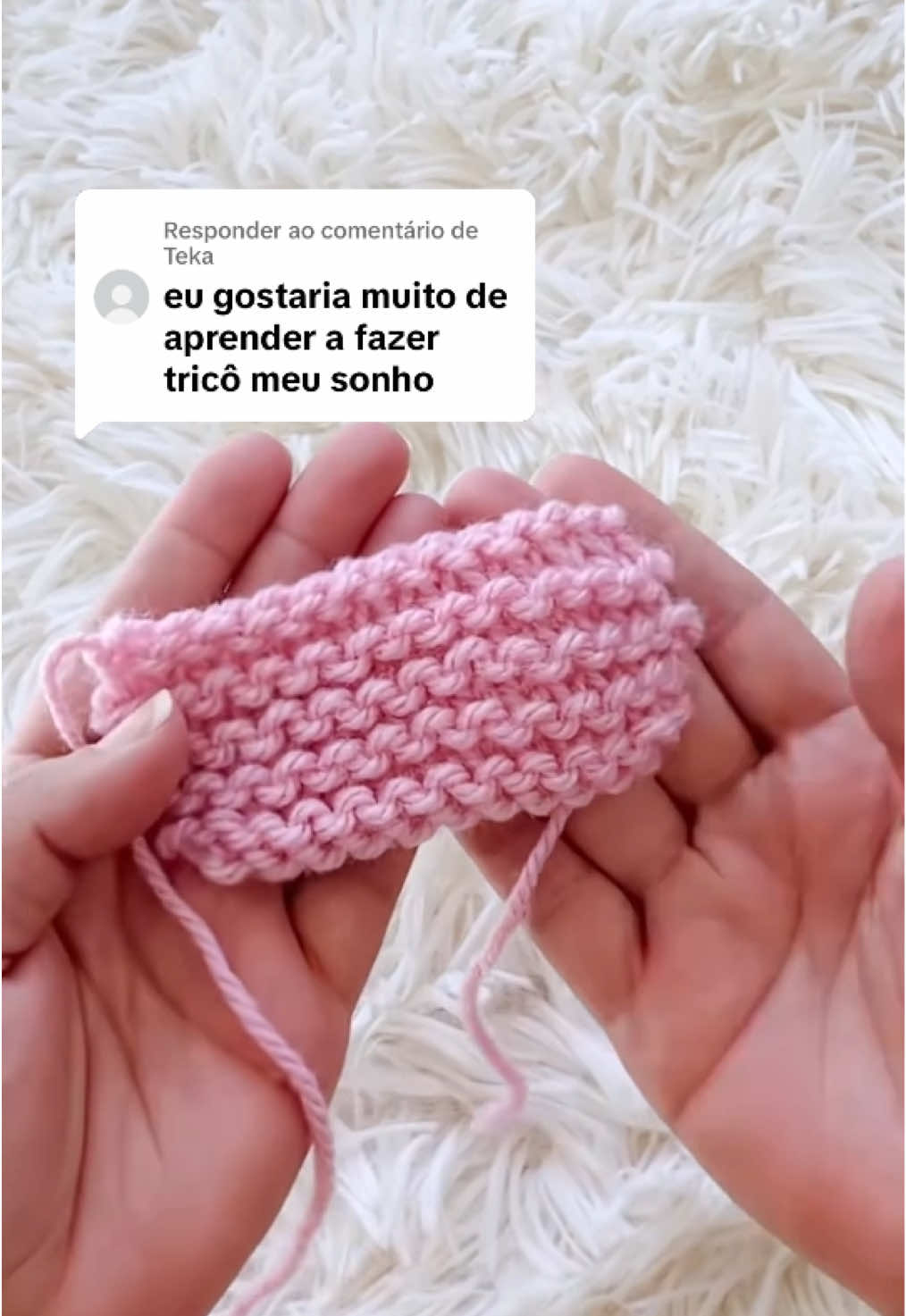 Respondendo a @Teka  Vem aprender a fazer tricô do zero comigo ♥️ #artesanal #artesanato #feitoamao #croche #corchet #feitoamao 