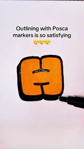 The best markers #lettering #markers #artmarkers #paintmarkers #blockletters #letteringart #poscamarkers #poscapens #satisfyingmarkers 