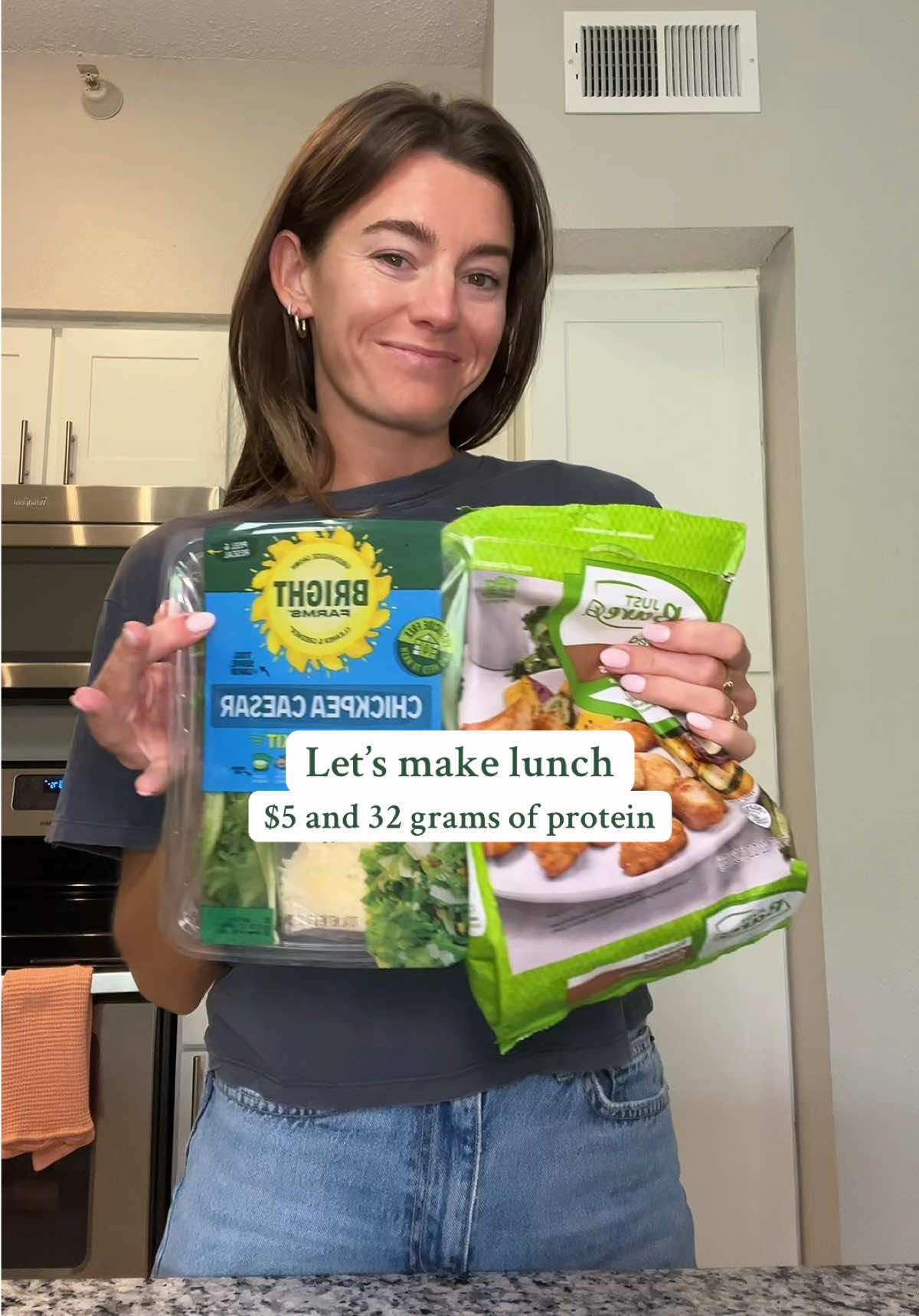 Stoooop spending $20 on a salad for lunch  @BrightFarms Salad Greens @justbarechicken  #lunchrecipe #quickrecipes #wfh #wfhlunch 