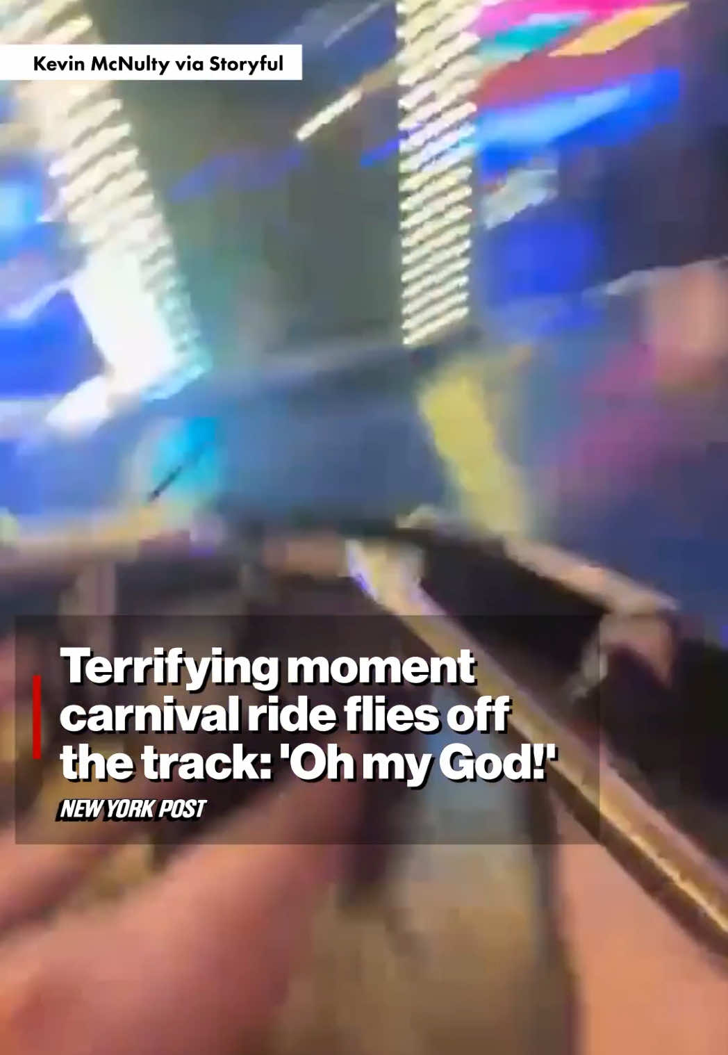 Kevin McNulty, a father-of-three, said in a Facebook post that his kids were on a ride at the Galactic Carnival in Edinburgh on Saturday, May 10 when 