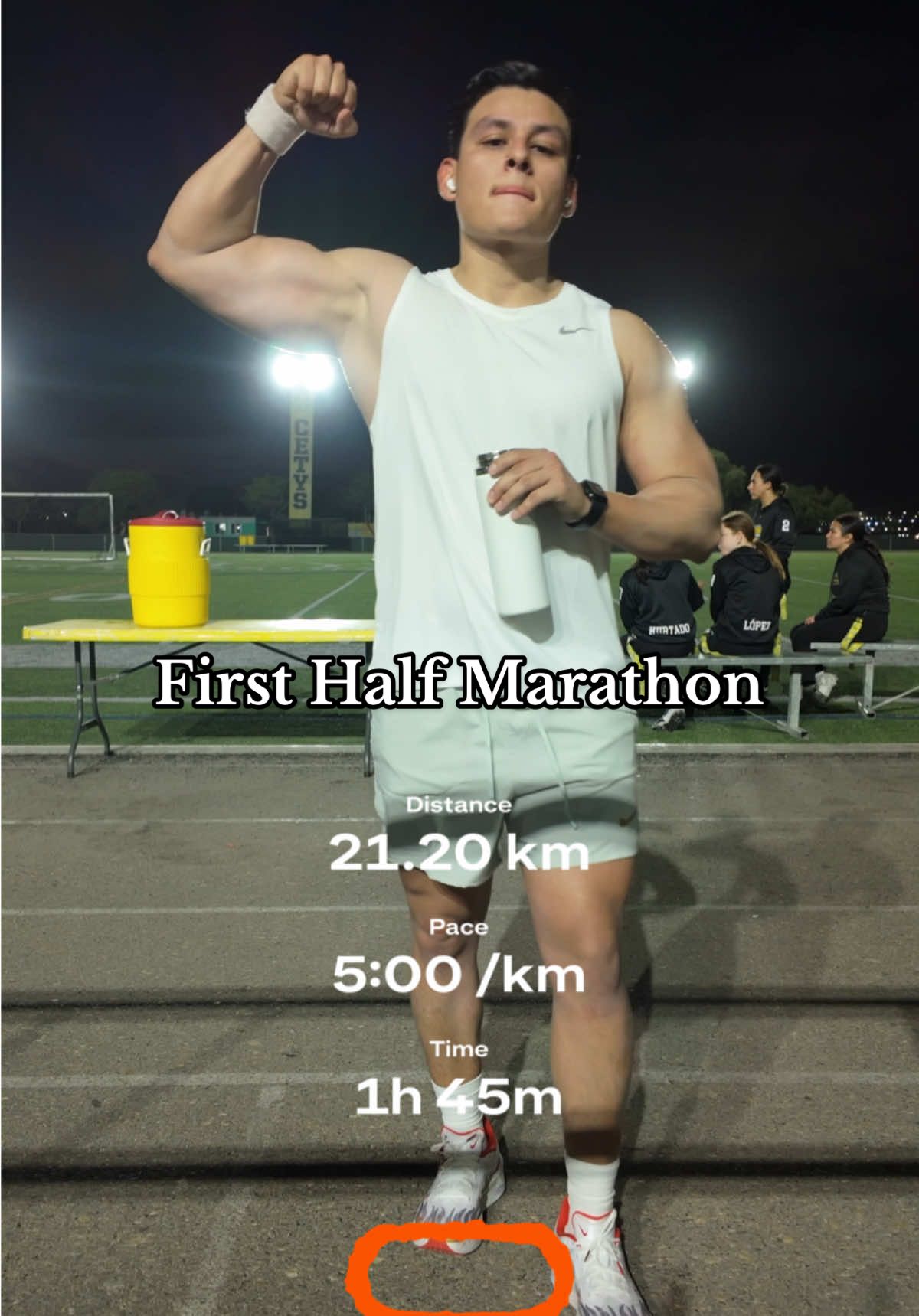 W 😋 #Running #runtok #nike #zoomfly6 #halfmarathon #fyp