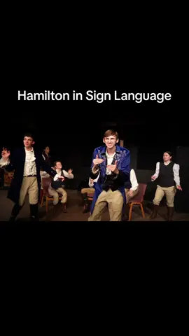 Hamilton in sign language - what?! #hamilton #signlanguage #nonstop #asltheatre #americansignlanguage #aaronburr #alexanderhamilton #asl 