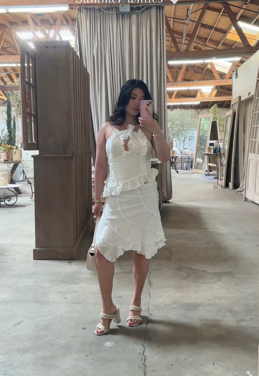 Summer whites via 🤍@PEPPERMAYO #summerwhites #peppermayo #peppermayopartner #peppermayoclothes #whitetop #cutetops #xoxo_tiana_xoxo 