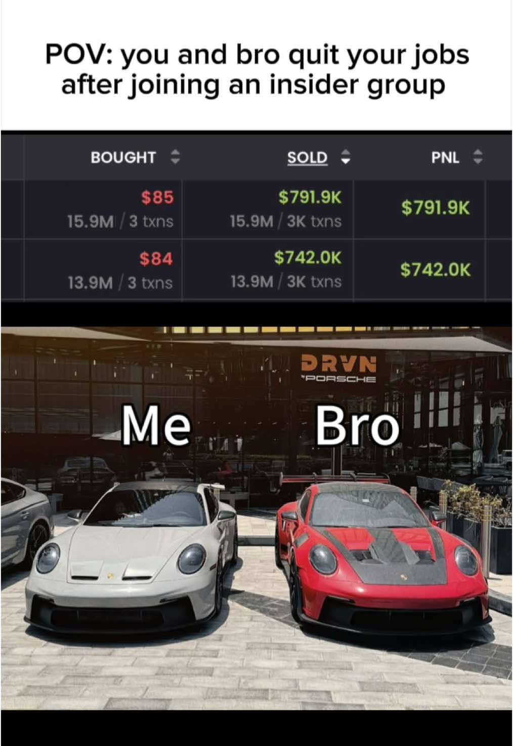 Memecoins with the bro > #memecoins #insidertrading #wifimoney #crypto #money #memecoin #motivation #fyp   