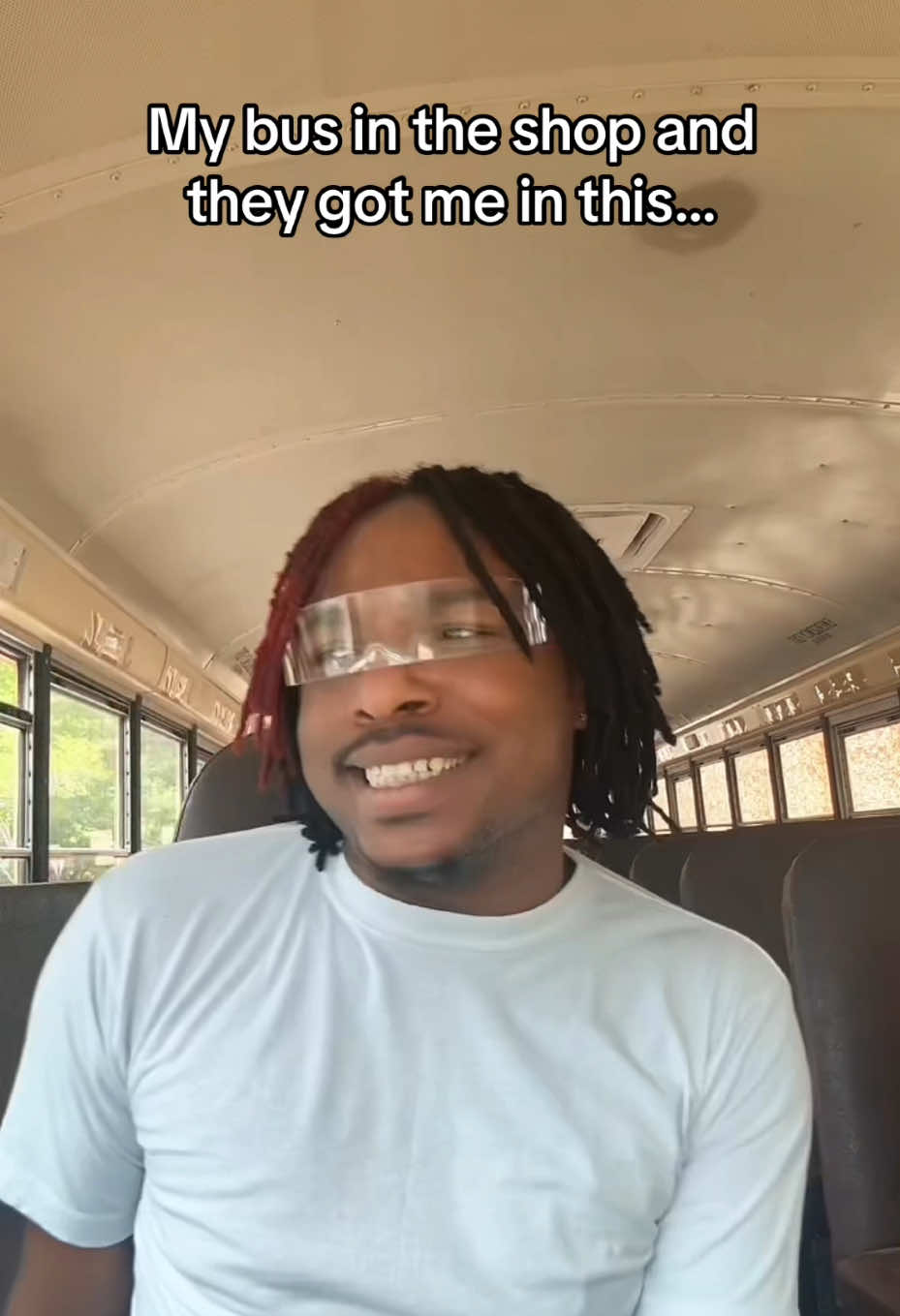 Listenn.. my bus waited til the last couple of days to tap out 😭  THIS IS NOT A DRILL ‼️🚨 she is in the shop and they got me driving an old school bus 😩 Let me tell you driving this bus feels like I’m driving history this ain’t gone work baby 👎🏾 I hope my bus is okay cuz I can’t do this without her 😮‍💨😒 #SchoolBusChronicles #atlanta #TransportationTikTok #FunnyBusDriver #BusLife #viralstorytime 