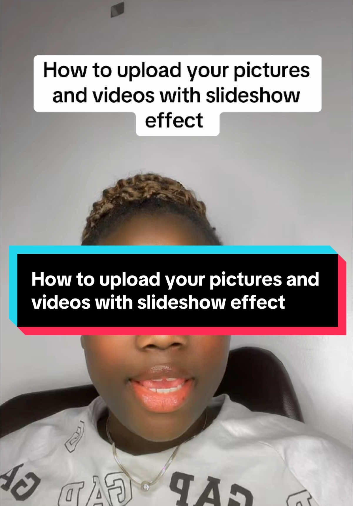 How to upload your pictures and videos with slideshow effect #tiktoktips #tiktoktutorials #newontiktok #tiktokbeginners #creatortips #coachqueenzoe #flourishoduma 