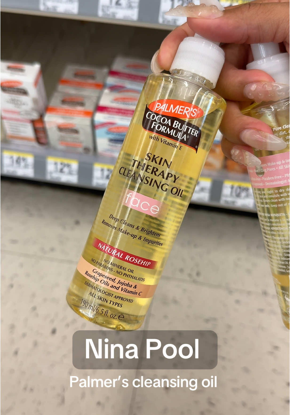 The Nina pool effect 100000/10 I made sure to grab them both 😩  @Palmer's cleaning oil  #cleansingoil #walgreens #ninapoolhacks #ninapool #nina #dollartreefinds #palmerspartner #skincare #porecleansingoil #ninapoolduparoonie #palmerstherapyfaceoil #palmers #porecleansermaskbybenefit #skintherapyoil #skintherapyfaceoil 