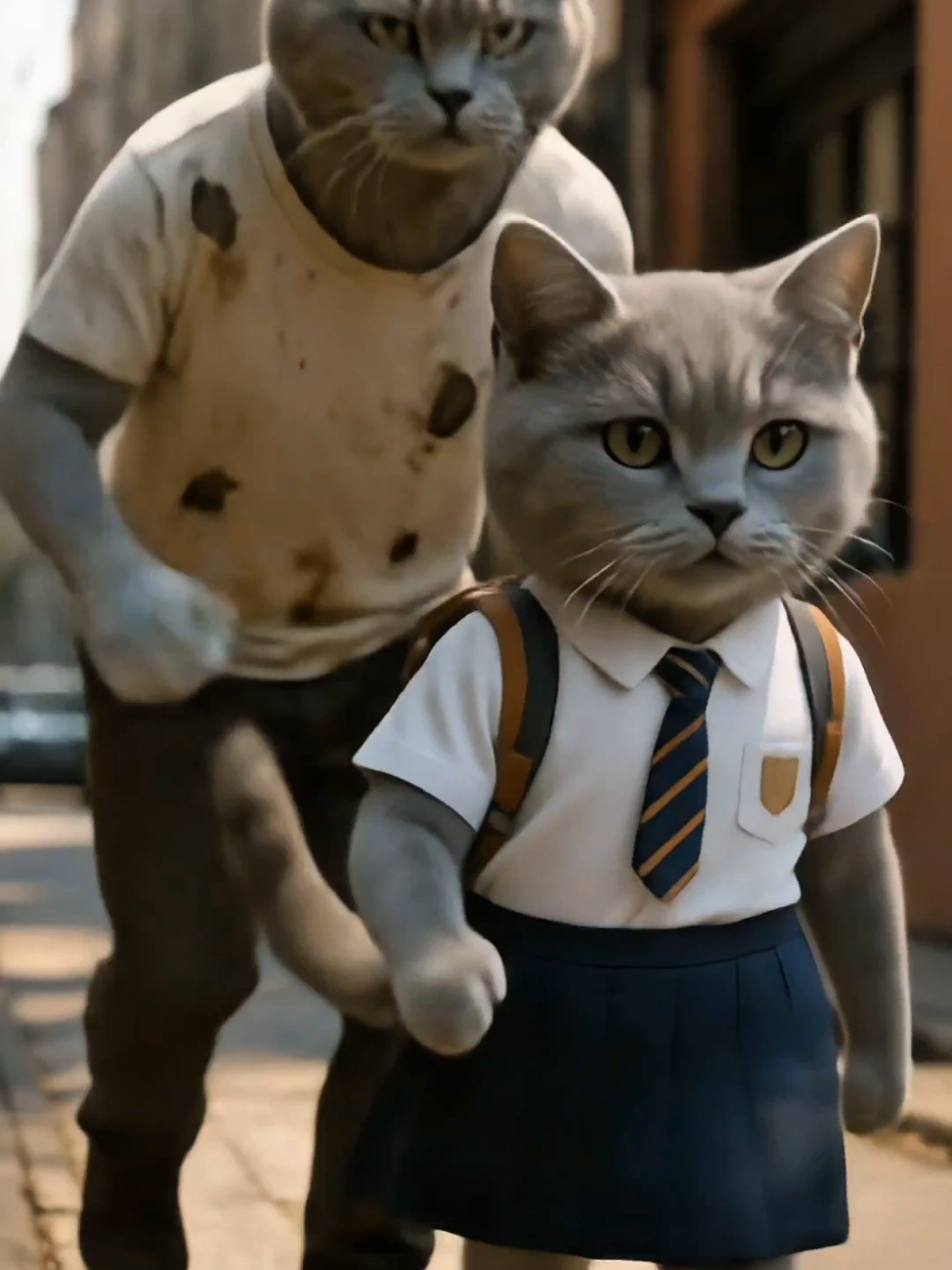 First Episode@Ai Sensei  #aicat #cat #cartoon 
